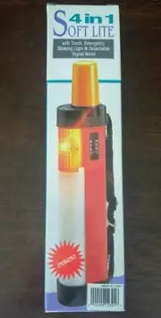 4 in 1 Soft Lite Camping Emergency Light Torch Blinking Detachable Signal Wand