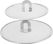WATIIFUFU Kitchen Tool 2 Pcs Frying Pan Splatter Screen Stainless Steel Mesh Shield Skillet Cover for Oil Grease Splatter Protection