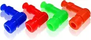 GARVALON 6pcs Motorbike High-pressure Cap Spark Plug Covers Made of Super Rubber Heat Resistant Easy to Install Random Color