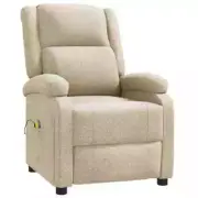 Massage Chair Cream Fabric fabric Electric Massage Chairs