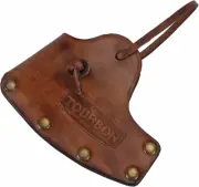 Leather Axe Head Sheath Hatchet Protect Cover with Leather Adjustable Strap