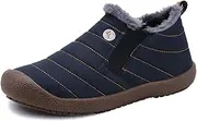 [Generic] Womens Mens Snow Boots Winter Shoes, Waterproof Slip on Shoes Men, Winter Shoes Slip on Ankle Booties