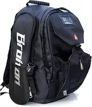 1680D Oxford Cloth Roller Skates Backpack Inline Skates Storage Bag Shoulder Bag for Children and Adults,Ice Skate Backpack,Large Capacity Skating Bags to Carry Ice Skates-Black||34 * 20 * 46CM