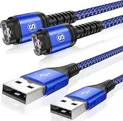 Garmin Watch Charger Cable [2-Pack,1.2M] Compatible with Garmin Fenix 8 7 7X Pro 6 6X 5 5S 5X,Vívoactive 5 4s 3,Forerunner 965 955 945 265 245 55 45,Approach S70 S62 S60,Venu 3 2S,Epix Instinct Tactix