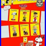 日版 SNOOPY 史努比 搖頭娃娃 公仔 6種 LINUS 查理布朗 史奴比 露西 塌克 SCHROEDER 塌客