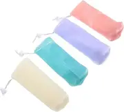 MERRYHAPY 8pcs Foaming Net Soap Bag Hanging Mesh Saver Pouch for Bar Facial Soap Thicken Mesh for Lather Travel Storage Case