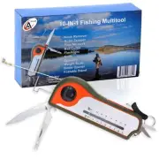 Fisherman Gift Tool Fishing Multitool - Hook Remover, Scale Scraper, Tape Mea...