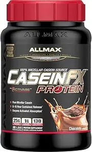 AllMax Casein FX 100% Micellar Casein - Chocolate - 907g