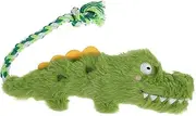 Levemolo Cute Alligator Plush Dog Toy with Squeaker for Interactive Play Crinkle Chew Toy for Small Medium and Large Dogs Safe Material for Teething and Fetching Fun