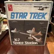 Star Trek Vintage 1976 K-7 Space Station AMT Model Kit S955 Origina owner Sealed