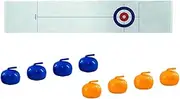 Oshhni Tabletop Mini Curling Game Set, Compact Portable Indoor Shuffleboard Table Game for Kids Adults