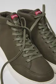 Runner K21 Green leather sneakers for men