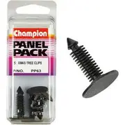 Champion Panel Pack Christmas Tree Clips PP63, Black