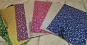 CraftbudyUS MIXED COLOR SHEETS OF A4 ASSORTED MUSIC NOTES CARD/ CRAFT - 7 sheets