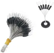 Fishing Bobber Stoppers - 300pcs Rubber Cylinder Stop Beads, Float Sinker Sto...