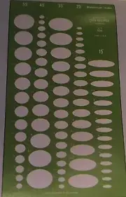 Staedtler Mars Vintage Odd Ellipse Template # 977 106