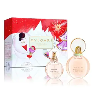 【BVLGARI 寶格麗】歡沁玫香女性淡香精 75ml 禮盒(淡香精75ML+隨身瓶15ML 平行輸入)