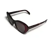 NWT PRADA SPR 14U YEO Burgundy and Brown Sunglasses + Case