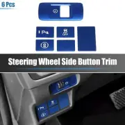 6 Pcs for Honda Civic 11th Gen 2022 Interior Decor Trim VSA Button Cover Blue (for: Honda)