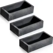 Patelai 3 Pieces Graphite Ingot Molds Silver Gold Metal Crucible Gold,Silver