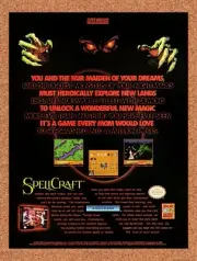1992 SpellCraft SNES Original Advertisement / Retro Wall Art v1