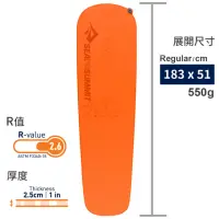 在飛比找momo購物網優惠-【SEA TO SUMMIT】自動充氣睡墊-輕量系列-R 橘