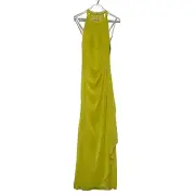 David’s Bridal Halter Mesh Sleevless Rouched Dress 6 NWT