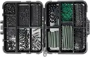 Carp Tackle Kit | Set of 300 Carp Fishing Rig,Professional Outdoor Equipment for Lake Freshwater Saltwater Bank River Sea