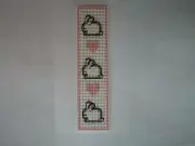 Sweet Bunny and Heart Easter or Anytime Bookmark (3-5 days first class mail)
