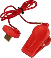 ZenithAur Treadmill Safety Key, Outlast ABS Clip Magnet for Running Machine, Circular Insert Red for Exercise
