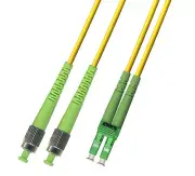 4M (13.12ft) OS2 FC/APC to LC/APC Fiber Optic Cable Duplex Singlemode 9/125
