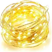 Fairy String Lights 100 LED 33 Ft Waterproof Copper Wire Battery Operated