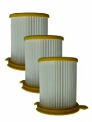 (3) Royal Dirt Devil F12 Pleated HEPA Canister Vision w/activated Charcoal, V...