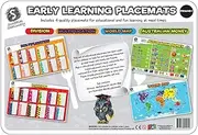 Primary Early Learning Educational Placemats 4 Pack