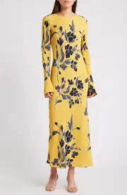 Favorite Daughter The Truly Madly Floral Print Long Sleeve Maxi Dress