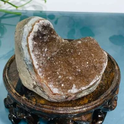 374g Natural Amethyst Geode Mineral Specimen Crystal Quartz Energy Decoration