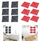 6x Interlocking Floor Tiles Non Slip Splicing Mats for Kitchen Garage Bath