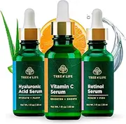 Anti Aging Serum Combo Pack - Vitamin C Serum - Retinol Serum - Hyaluronic Acid Serum - Anti Wrinkle Complete Regimen - Highly Natural And Organic Serums