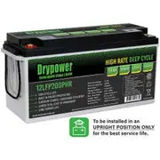 DRYPOWER 12V 200AH High Rate Discharge Lithium Battery HB08-12LFP200PHR