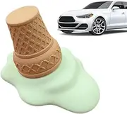 Melting Dessert Auto Scent Decor - Ice Cream Car Perfume Diffuser, Creative Handmade Design With Strong Fragrance | Stress Buster Fragrance Console Display Decor For Car Interior Ambiance And Smell