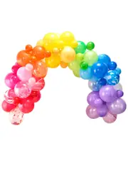 Rainbow 85 Latex Balloons Arch Kit