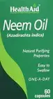 HealthAid Neem Oil Capsules, Pack of 60 Capsules