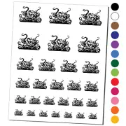 Octopus Squid Tentacles Arms Suction Cups Sea Monster Temporary Tattoo Set
