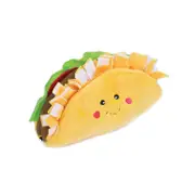 ZippyPaws Nomnomz Taco Plush Squeaker Dog Toy