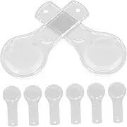 8pcs Handheld Magnifying Glass for Seniors Design for Reading Science Education and Insect Observation Portable Mini Magnifier for Home Use