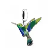 SOLID S925 Silver Pretty Hummingbird Bird Charm Pendant - AVILIA Designs