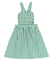 [The Animals Observatory] The Animals Observatory Cow cotton dress Y 10 green
