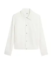 button-down long-sleeve jacket XL,XXL White