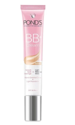 POND'S BB+ Cream, Instant Spot Coverage + Light Make-up Glow, Natural 18g
