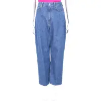 在飛比找Yahoo奇摩購物中心優惠-Acne Studios 純棉藍色高腰寬版窄腳牛仔褲